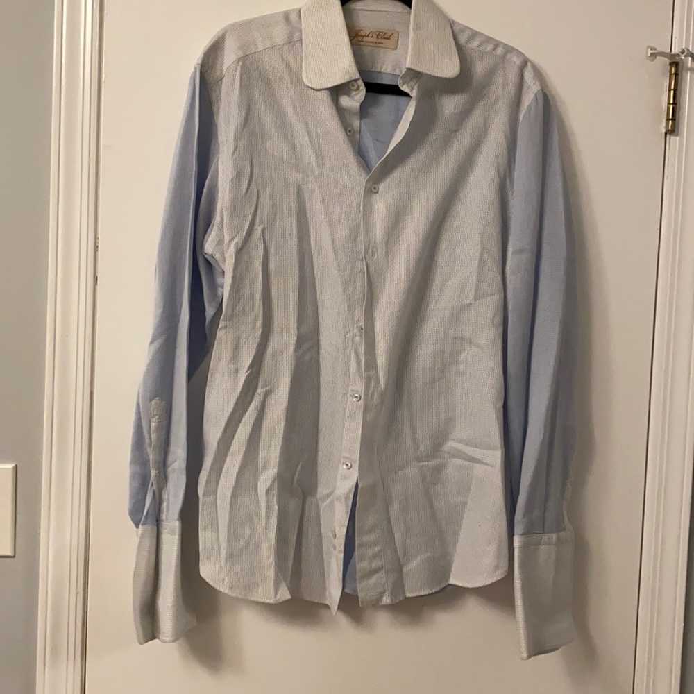 Men’s Italian two tone button down